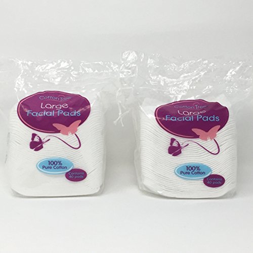 Almohadillas faciales grandes  80 en total (2 x 40 pk)
