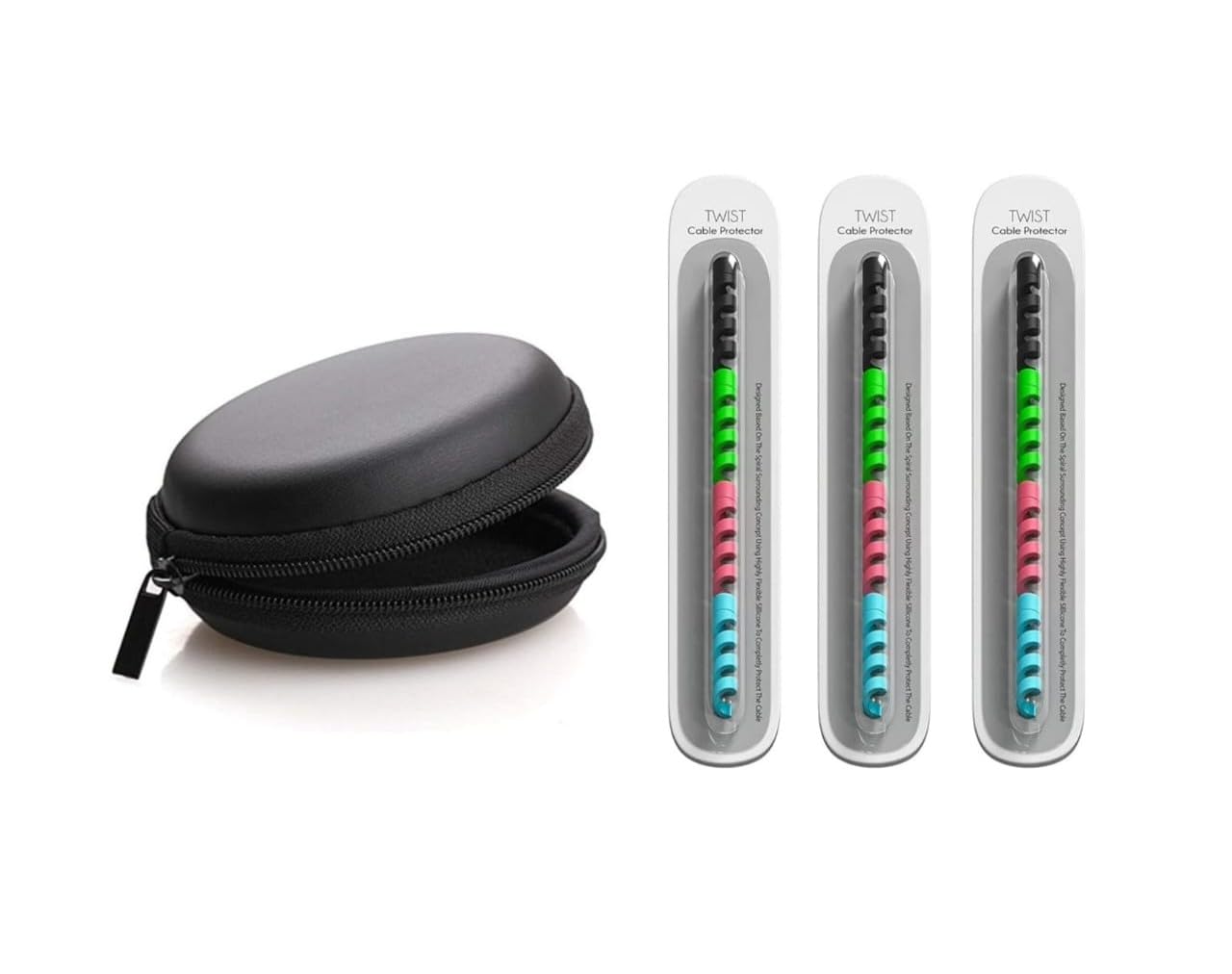 EDNITA (12 Pack Cable Protectors with Earphone Case) Charger Protective Cover Wire Saver Cord Protection Spiral USB Data Cables Protector for iPhone Charger, Headphone, Laptop, MacBook (B0D7MMDB21) Amazon Price History, Amazon Price Tracker