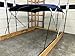 Cypress Rowe Outfitters Navy Blue Replacement Bimini Top Canvas with Storage Boot, 8' Long x 8' Wide, 16oz, 4 Bow, fits 91-96
