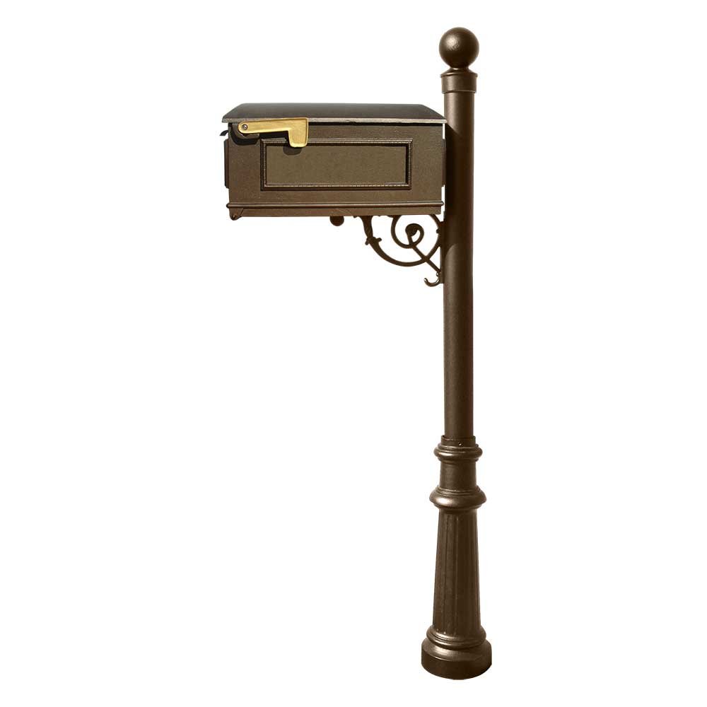 Buy Qualarc Lewiston Cast Aluminum Post Mailbox System with Post