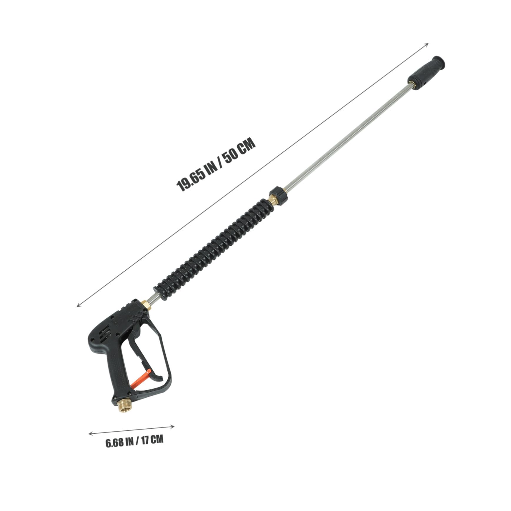 Boquillas Ajustables para Lavadora de Alta Presión Accesorios Profesionales para Lavado de Coches y Limpieza de Exteriores Compatible con Limpiadoras de Gas Mango Ergonómico para