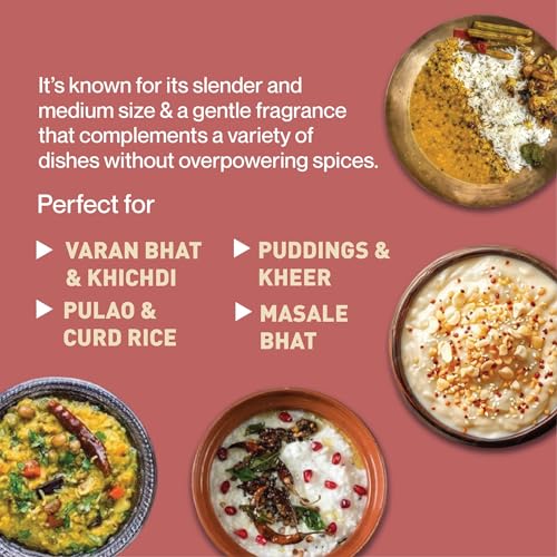Image of Zama Organics Kolam Rice 10kg | Kolam Rice for Cooking | Aromatic and Naturally Aged Rice | Cooking Rice | Pouch (5kg Pack of 2)