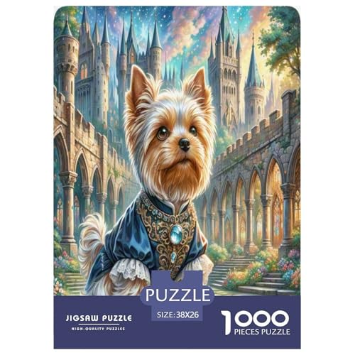 El regalo perfecto para creativos: puzzle imposible de Yorkshire Terrier de 1000 piezas