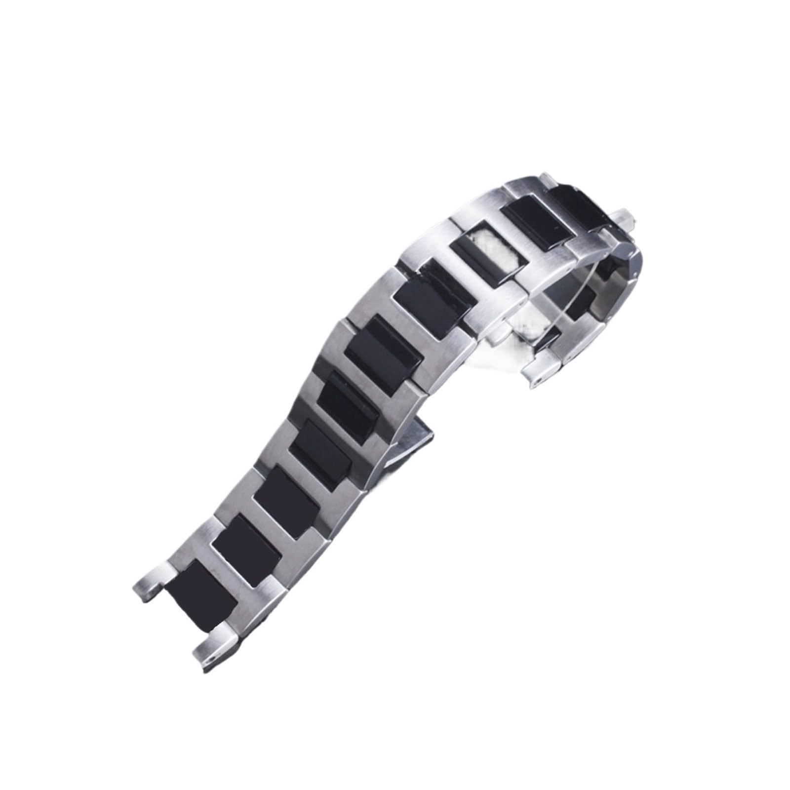 Bracelet de montres bracelet INEOUT 21mm acier inoxydable argenté céramique