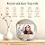 Digital Mirror Picture Frame, Touch Screen Smart WiFi Round Photo Frame Electronic, 32GB Storage, Share Photos and Video with App, Circle Vanity Mirror for Desk, Wall, Room Decor