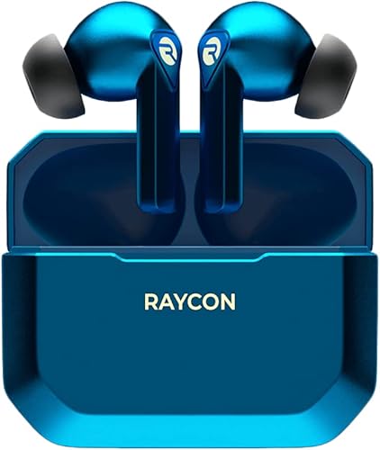 Miniatura 3 de Raycon Los auriculares inalámbricos Bluetooth para juegos con micrófono integrado, baja latencia, 31 horas de batería, funda de carga con