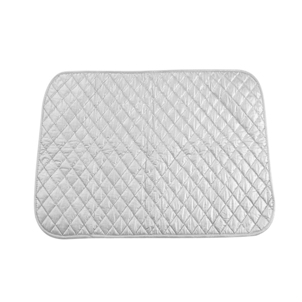 Magnetic Ironing Mat Blanket, Ironing Mat with Silicone Pad Heat Resistant Ironing Blanket Thick Portable Travel Ironing Pad for Home(02)