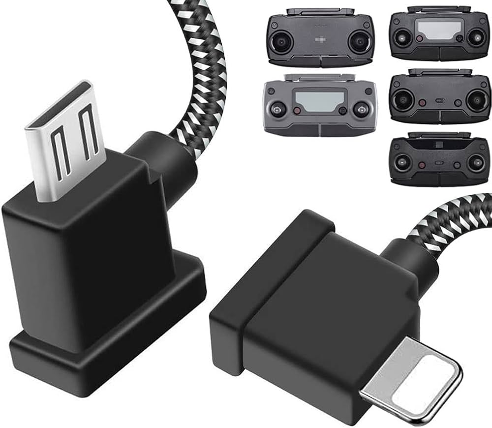 Amazon.com: DJI 1FT 90 Degree USB Micro to iOS Remote Controller Amazon.com: DJI 1FT 90 Degree USB Micro to iOS Remote Controller