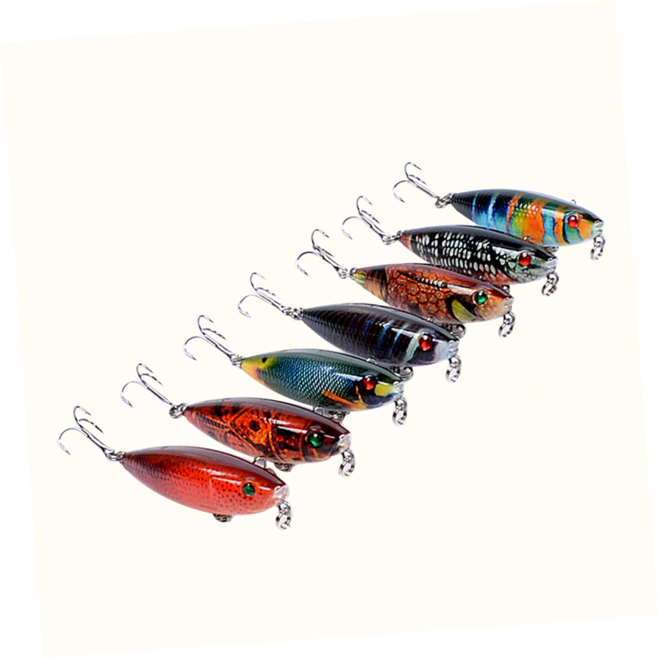 Toddmomy Lápiz Flotante Cebo Duro Señuelos Bajos Juego De Señuelos De Pesca Señuelo Bajo Cebos con Agudos Fuertes Cebos Flotantes Señuelos De Pesca Duros Pintados