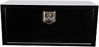 Vista 38 de 24"X18"X18" Black Steel Truck Underbody Flatbox Pickup Tool Box RV ATV Trailer Storage Tools with T-Handle Latch, Job Tool Chest