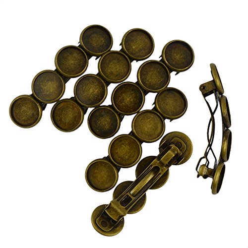 Blesiya 6 Antieke Bronzen Cabochon Haarspeld, Haarspelden, Haaraccessoires - Image 4