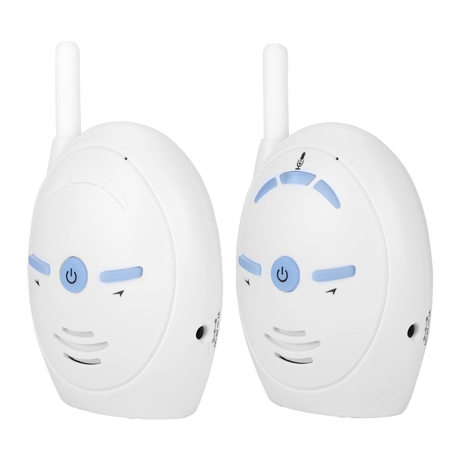 FILFEEL Babyphone Moniteur Audio Numérique pour Bébé Interphone sans Fil 2,4 GHz avec Fonction Vocale Bidirectionnelle, Longue Portée Jusqu'à 250 M (sans Batterie)(US)
