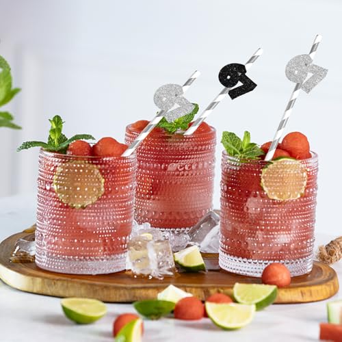 Pitillos de papel con decoración 6 y 7, 24 piezas miniatura 4