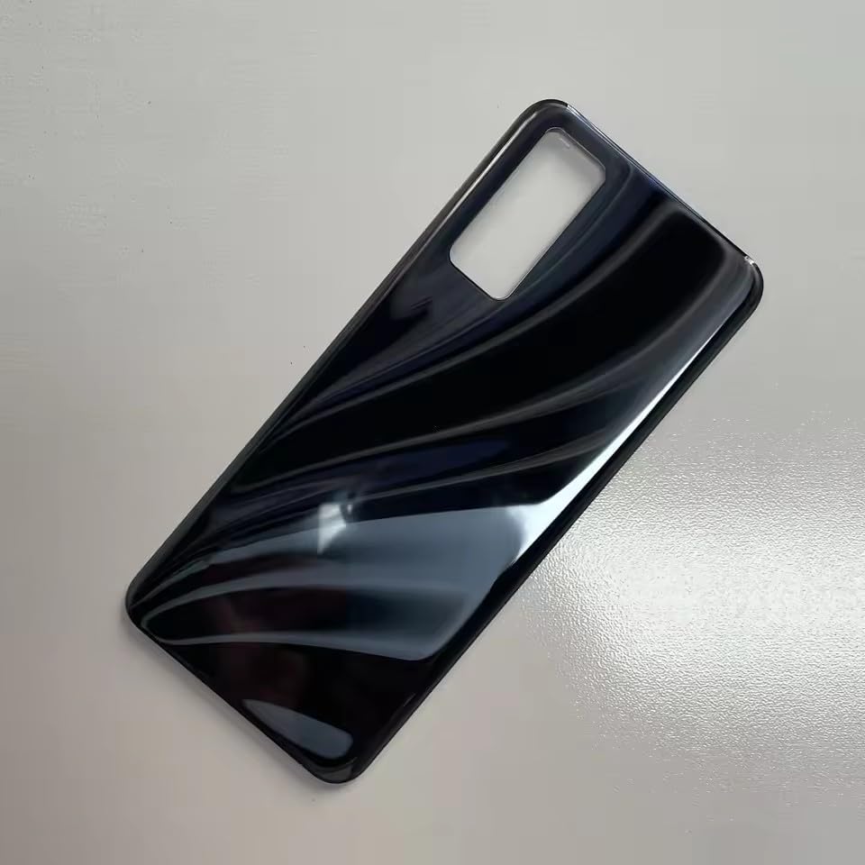 YOOOKOOO Compatible Rear Back Cover for ZTE Axon 20 4G – Battery Door Housing Replacement Part (Black with Lens)