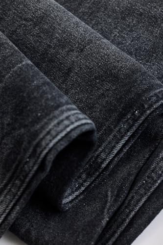 Image of SNITCH Charcoal Grey Plain Loose Fit Jeans