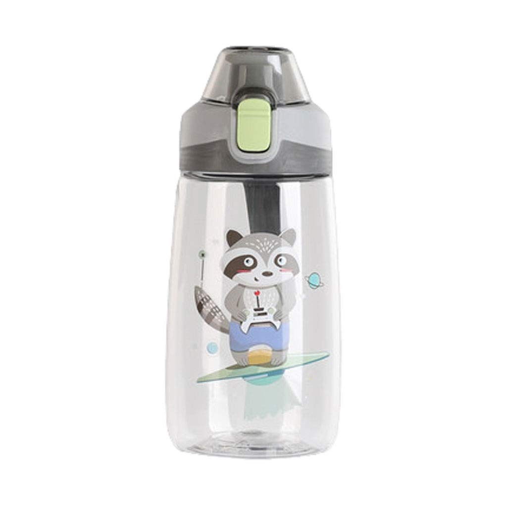 Botella de agua, botella de agua a prueba de fugas, botella de agua deportiva, bonita botella de agua para la escuela, niños y niñas, botella a prueba de fugas, botellas de agua con tapa abatible de