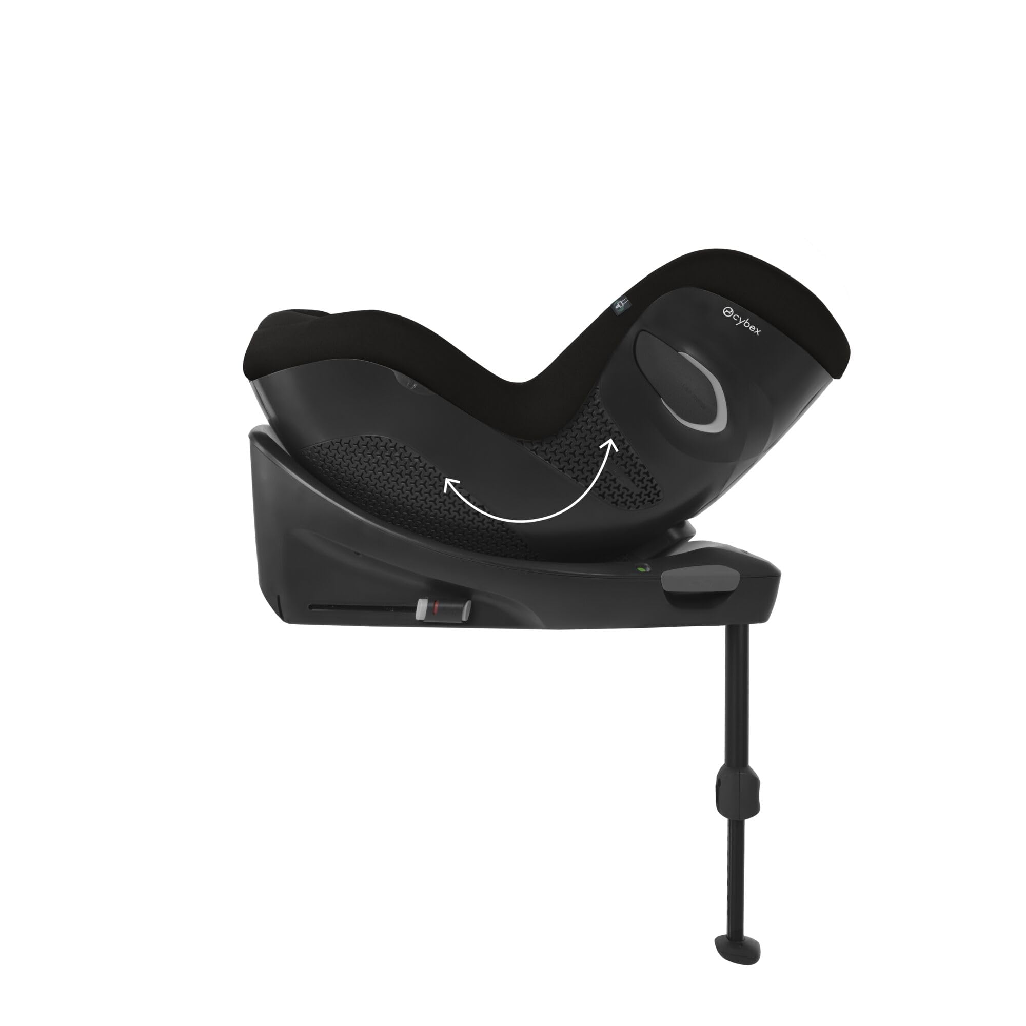 CYBEX Gold Sirona Gi i-Size Plus Kinder-Autositz inkl. Base, 3 Monate bis 4 Jahre, 20 kg, 61-105 cm, Moon Black