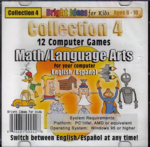Amazon.com: Collection 4 (12) Computer Games Math/Language (ages 6-10)