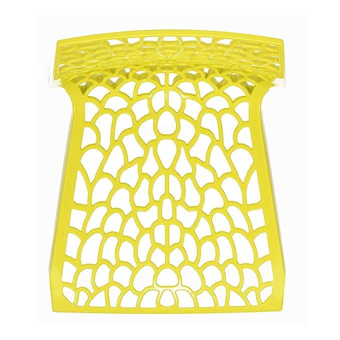 Image of Supreme Web Plastic Chair |Armless Chair for Home, Dining Room Set, Cafe & Outdoor Use |with Weight Bearing Upto 220kgs(Color:Yellow; Pack of 1)