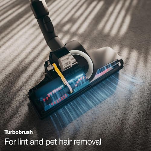 Image of Miele Classic C1 Turbo Team Bagged Canister Vacuum, Tech Blue - Portable, Household w /TurboTeQ Turbohead + Parquet-3 Floorhead Bundle - Includes 4 GN FilterBags + AirClean Filter and Pre-Motor Filter