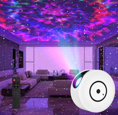 Galaxy Projector for Bedroom, Star Projector Galaxy Light with 17 Lighting Modes, Starry Nebula Ceiling Night Light with Timer and Remote, Room Decor, for Christmas, Birthdays