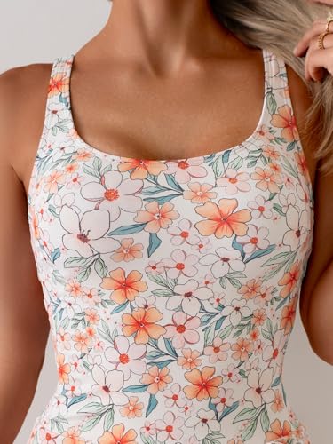 Image of Eomenie One Piece Swimdress Swimsuits for Women Tummy Control Swim Dresses Skirt Bathing Suit