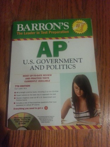 Barron's AP U.S. Government and Politics with CD-ROM (Barron's Study Guides)
