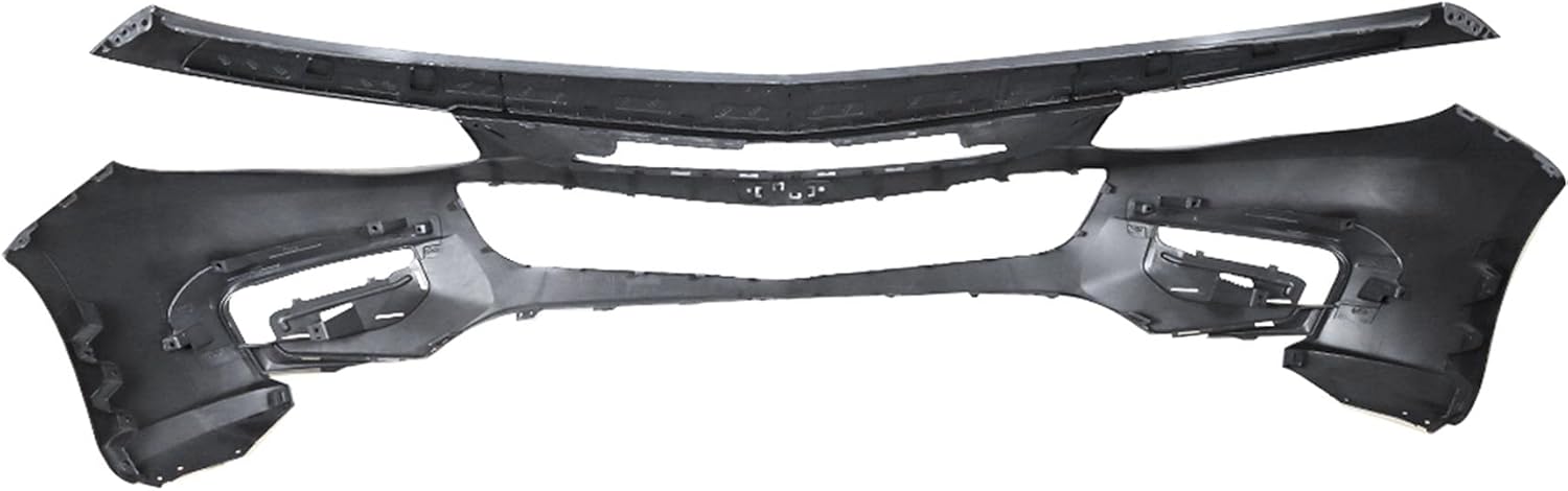 Primed Front Bumper Cover Replacement for Malibu 2016 2017 2018 GM1000999 84042376 for Models w/o Park Assist Sensor Holes