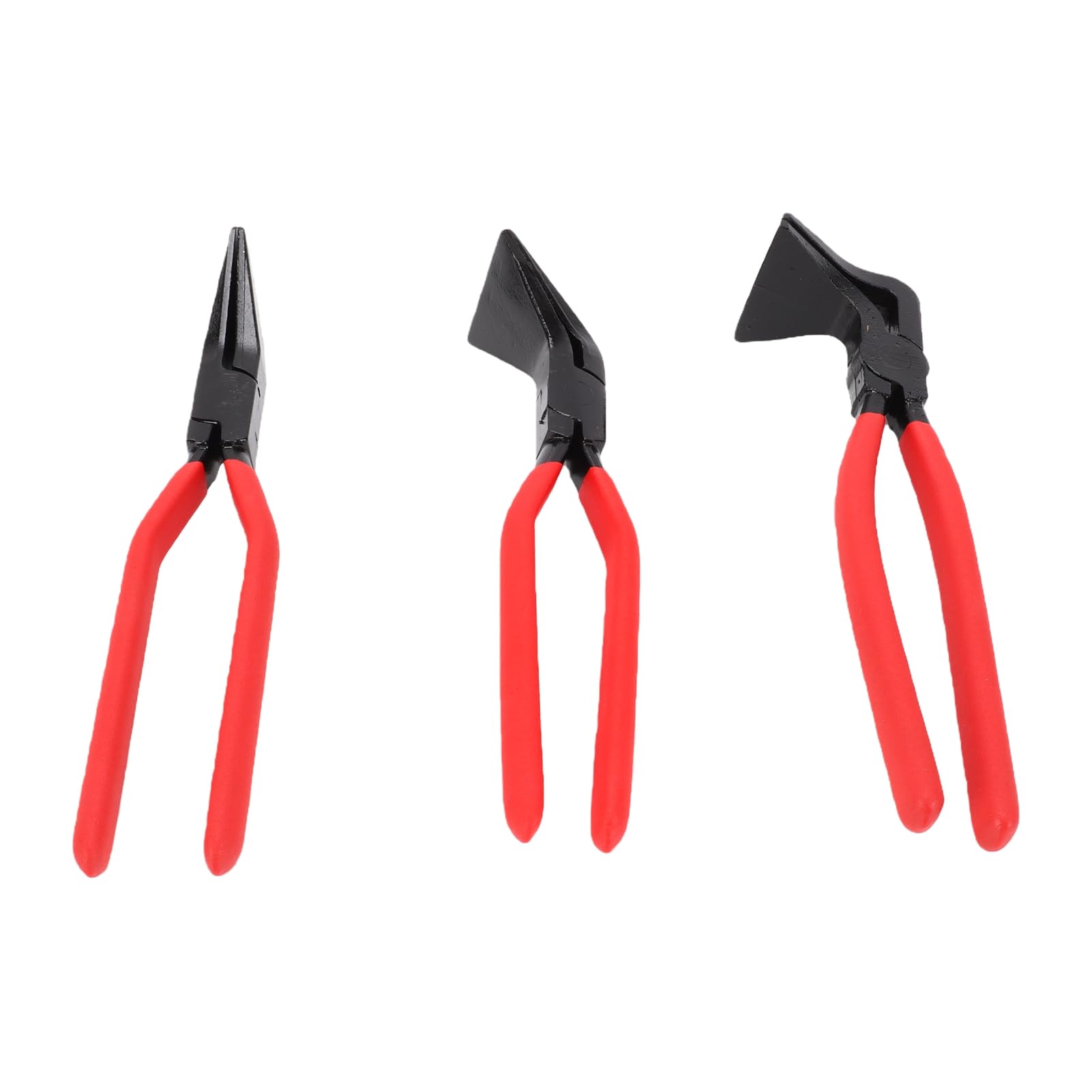 Luocute Juego de 3 Alicates para Doblar Chapa, Mordazas Rectas de 45 y 90 Grados for Trabajo en Metal