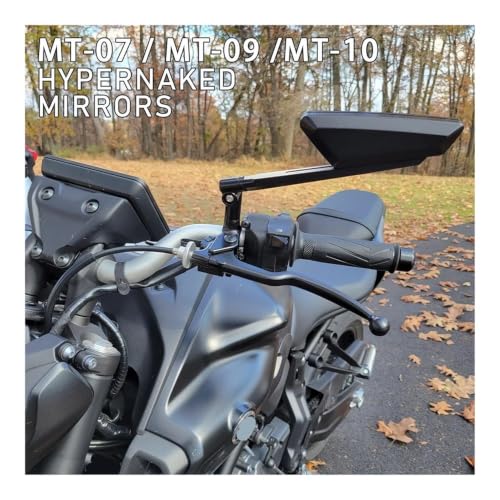 Espejo retrovisor moto ajustable para manillar Yamaha MT07 MT09 2