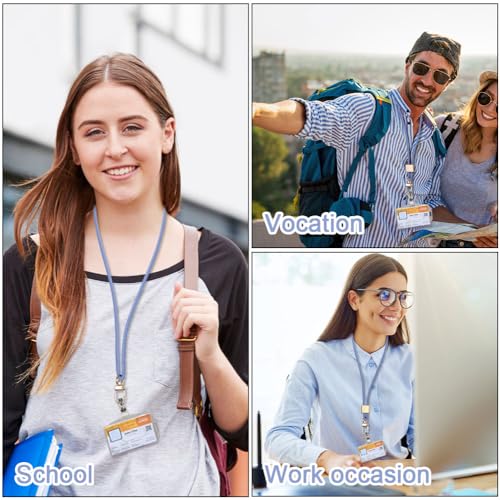 Vicloon Schlüsselband Lang, Nylon Lanyards mit karabiner, Schlüsselbänder Umhängebänder mit Drehbarem Metallclip Abnehmbare Neck Lanyard Langes Handgelenk Paracord(lila)