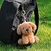 Apricot Lamb Cute Toys Plush Taupe Labrador Dog Puppy Stuffed Animal Soft Keychain for Kids Bag, Purse, Backpack, Handbag