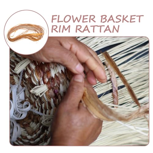 OHPHCALL 1 Rolo De Material De Bambu Material De Vime De Plástico Cadeira Tecida À Mão Tiras De Bamb