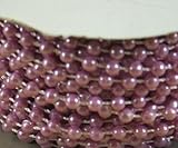 4mm Faux Pearl Plastic Beads on a String Craft Roll Lavender