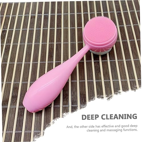 minkissy 2 Unidades Escova De Limpeza Facial Dupla Face Escova De Limpeza Facial De Silicone Escova