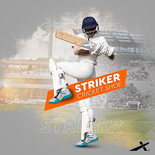 Image of Vector X Striker Cricket Shoes for Men & Boys Synthetic Leather Upper PVC Sole Studs Lace up Closure Lightweight & Durable Sports Shoe Ideal for Turf, Ground & Hard Surfaces