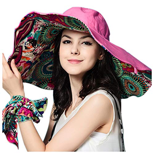 HAPEE Large Wide Brim Sun Hat Womens Summer Hats for Beach Garding,Floppy