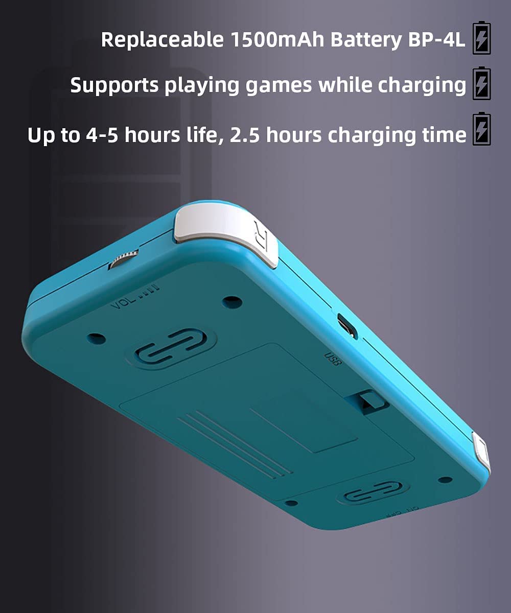 Console per Videogiochi Portatili retrò da 3 Pollici Giochi Classici Integrati Batteria Ricaricabile Console per Videogiochi Portatili in Stile Portatile F,Regalo di Natale per Bambini