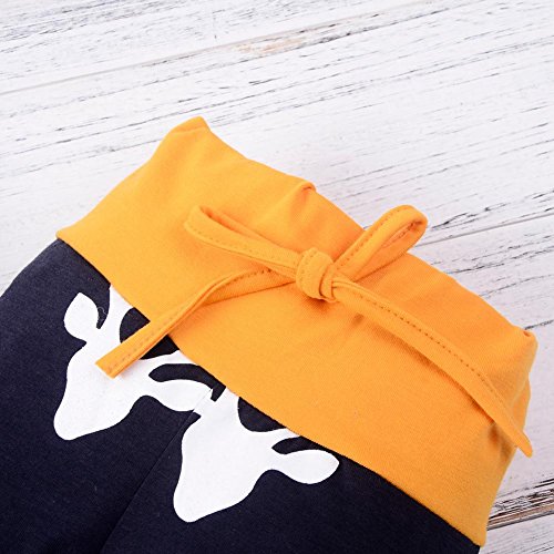 Conjunto de roupas infantis incrível, conjunto de moletom com capuz de rena de Natal para meninas, c