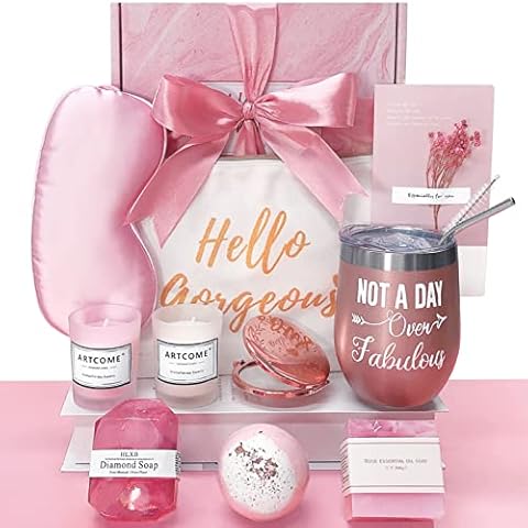 Artcome 13Pcs Birthday Gifts Relaxing Spa Bath Gift Set Funny Gifts for Women, Friend, Mom, Daughter and Sisters, Graduation Gifts for Girls, Retirement Gifts for Women, Teachers Day Gifts for Women Cover