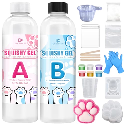 Taba Squishy Set - 500g Flüssigsilikon Squishy Maker für superweiche...