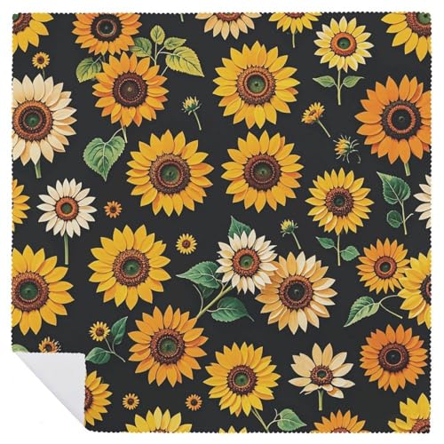 Servilletas de Tela con Estampado Floral Girasol 4 Unidades miniatura 6
