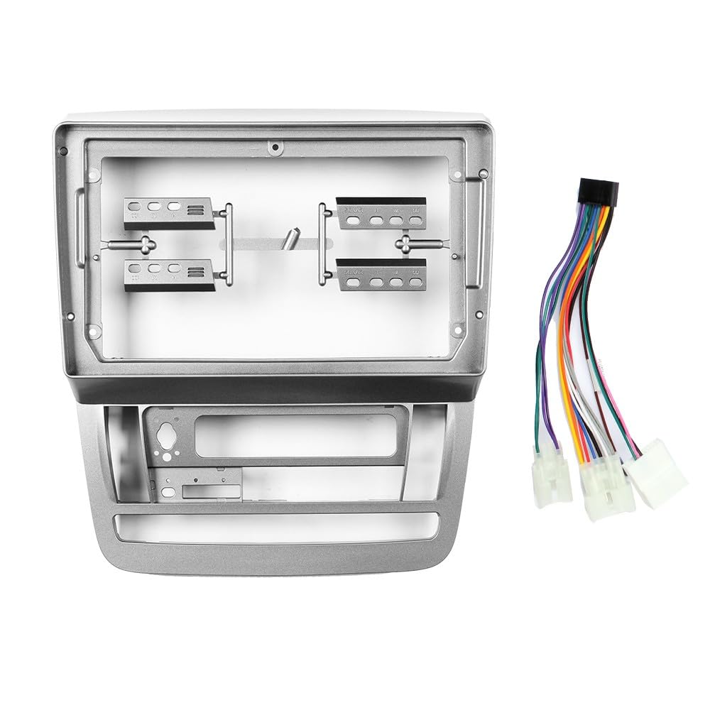 Car Stereo Navigation Android Radio Mounting Frame Mask Holder with Wiring Harness Specially Designed for Toyota Alphard 2002 2003 2004 2005 RHD