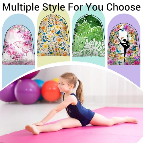 Image of Wildflower Birds Gymnastics Grip Bag Small Adjustable Athlete String Bag for Gym Sports Grip