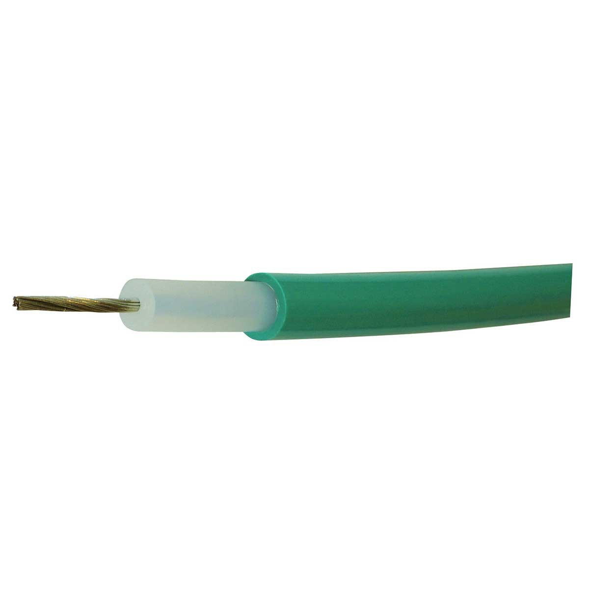 Kerbl Cable subterráneo de alto voltaje, 50 m, cobre estañado, color verde