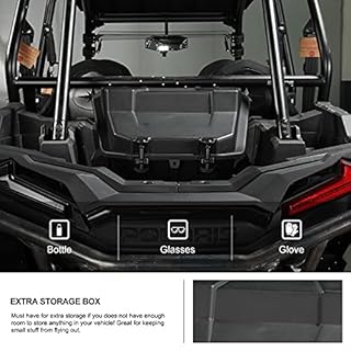 KIWI MASTER Rear Cargo Box for 2014-2023 Polaris RZR XP 1000 900 Turbo, 2020-2026 RZR Trail/S Accessories Replace OEM # 2881193 Waterproof 69 QT Bed Storage Bin