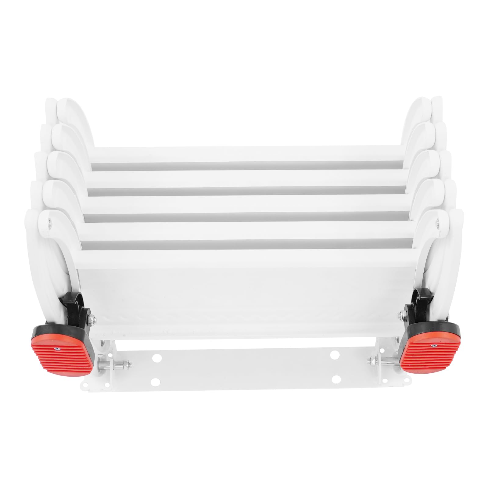 Escalera Telescópica Plegable, 5 Pisos Escalera Telescópica para ático,Escalera de Acceso al Altillo con peldaños Antideslizantes Recubiertos de Goma, Altura Vertical 125 cm, Capacidad 200kg
