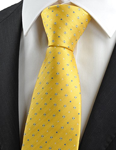 Image of KissTies Mens Necktie Polka Dot Ties For Men Classic Dressing Tie + Gift Box