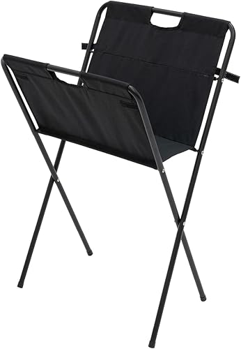 Pearington Estante de exhibición de impresión de lienzo plegable y plegable, soporte para póster, color negro