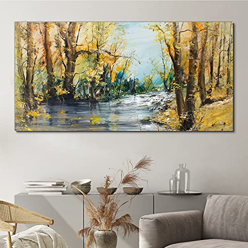 Tableau nature forestière 140x70cm impression sur toile salon